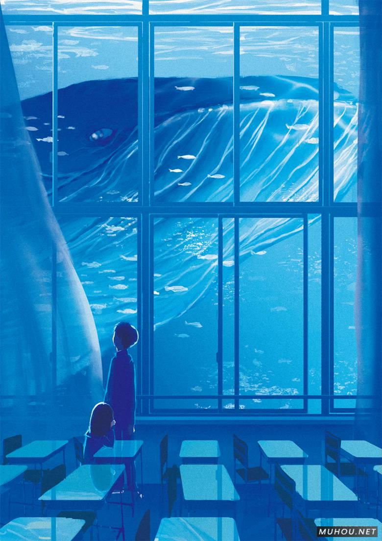 隔着玻璃窗看外面的风景