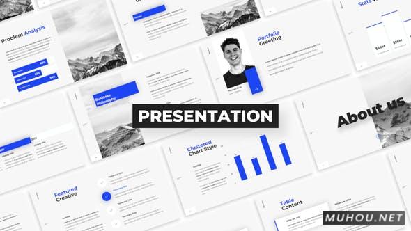 简单干净的PPT视频动画企业宣传AE模板插图