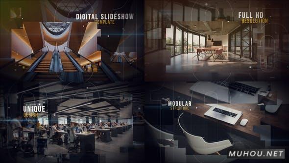 数字技术公司全息图片展示视频AE模板插图