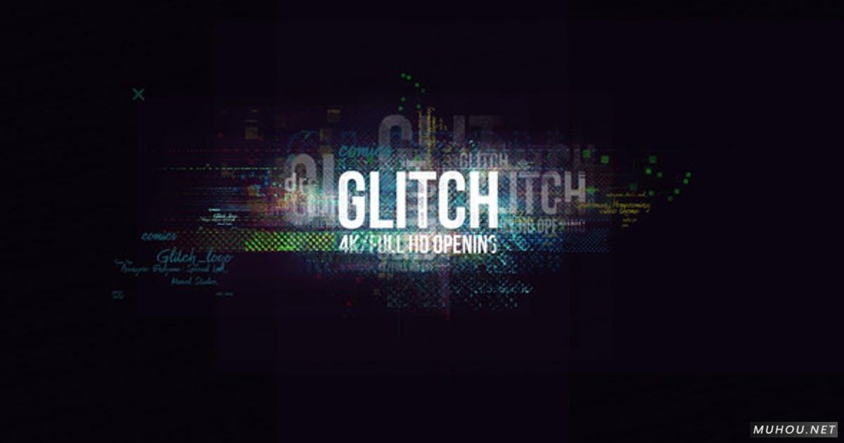 Glitch Logo/ Digital Hi-Technology Intro/失真转换/Hud Opener/ Youtube Blogger/ Text视频AE模板