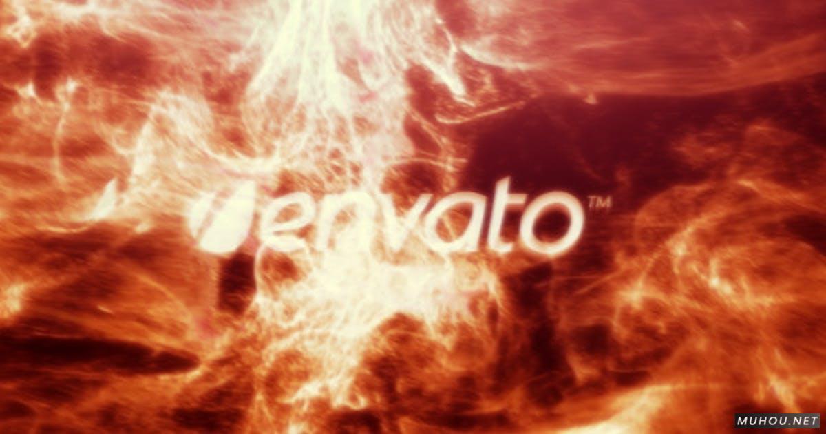 大粒子碰撞元素logo标志显露视频AE模板