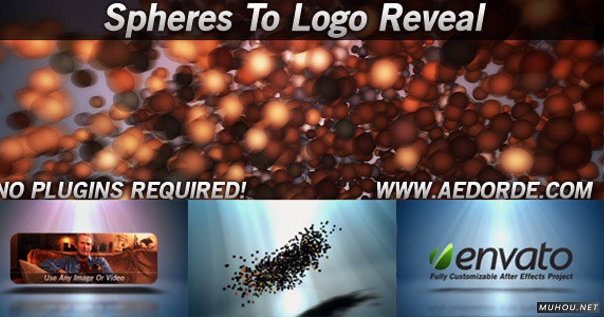 Spheres To Logo Releal元素小球组成照片墙logo视频AE模板