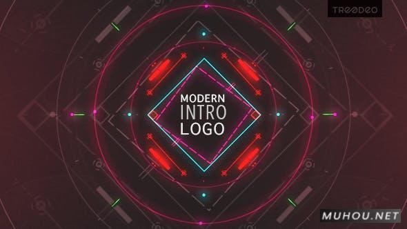 现代科技vj效果logo片头简介视频AE模板插图