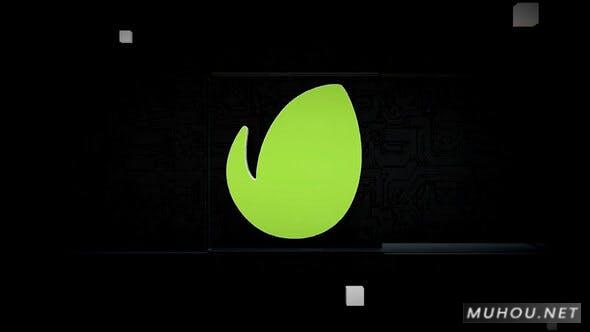 Cube黑色商标显露视频AE模板插图