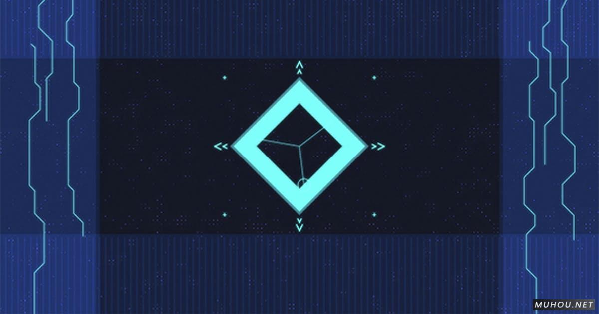 Lil形状抽象艺术片头logo视频AE模板