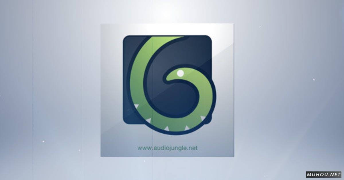 白色金属碎片组合logo视频AE模板