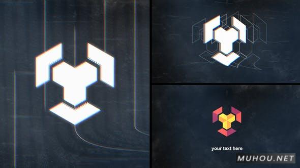 Tech Glitch科技公司logo商标动画视频AE模板插图