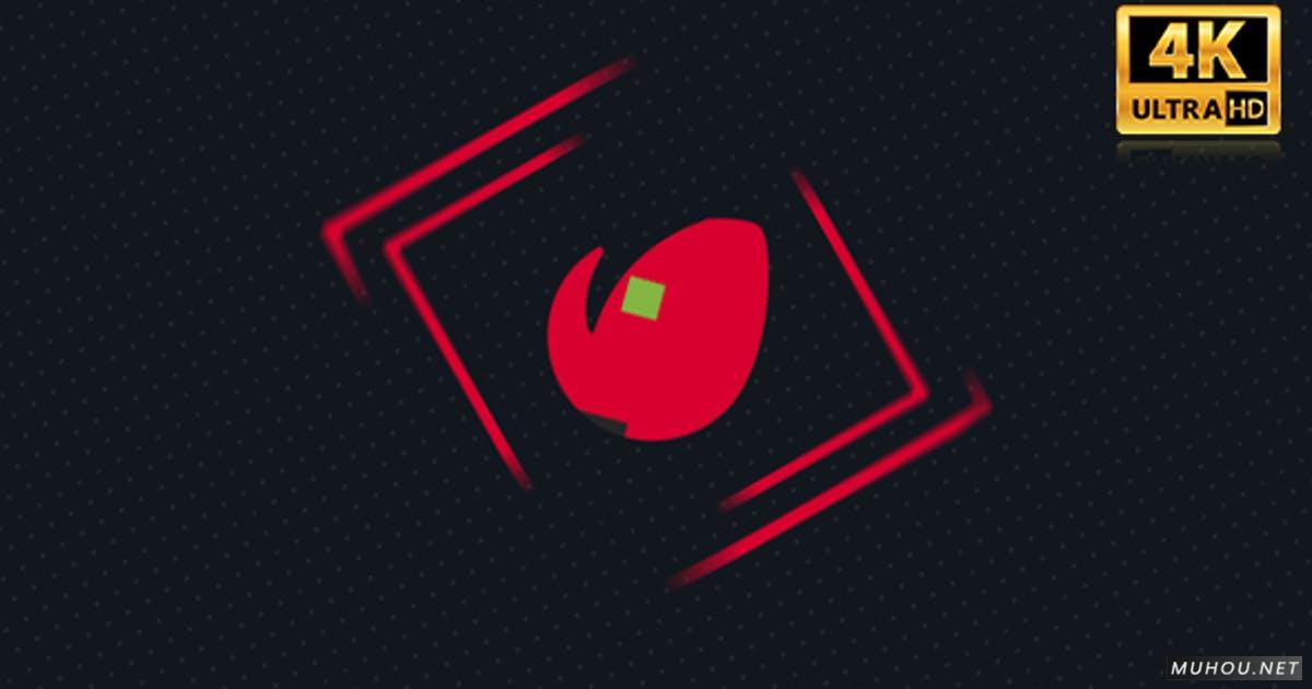 数字线路电路logo标志视频AE模板