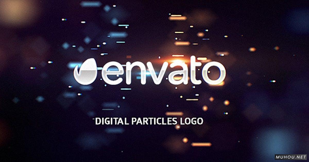 数字科技粒子logo标志视频AE模板