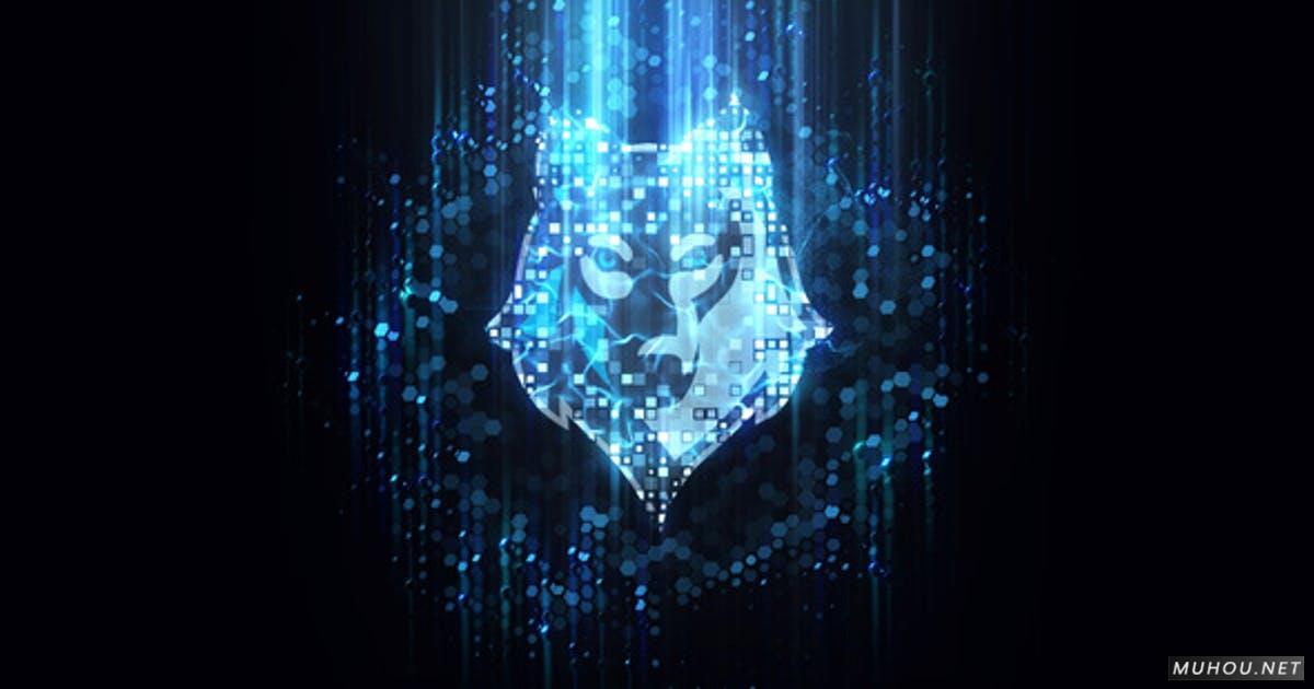 数字科技能源logo标志简介视频AE模板