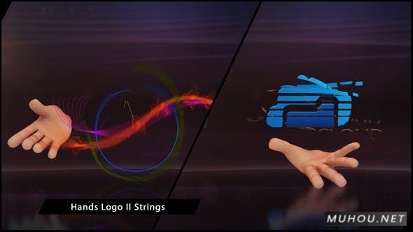 创意手势光线ider科技标志设计视频AE模板插图