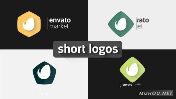 简短的简单logo动效标志视频AE模板插图