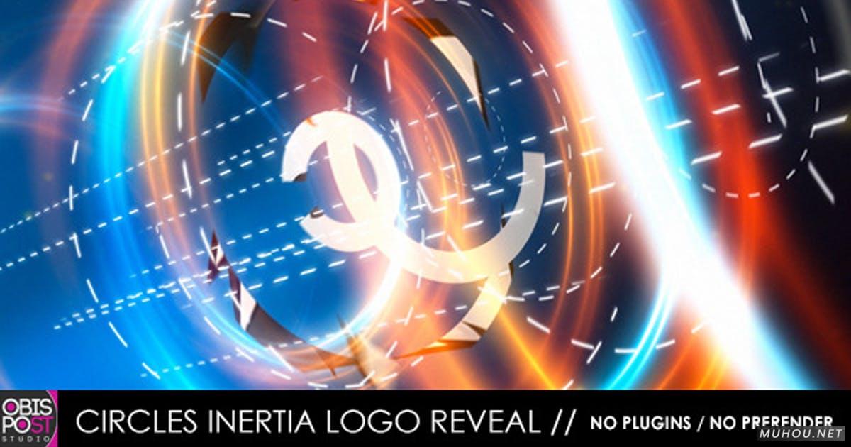 圆圈惯性logo标志显露视频AE模板