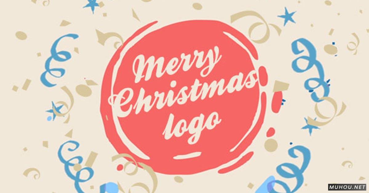 圣诞节日神奇的logo标志视频AE模板