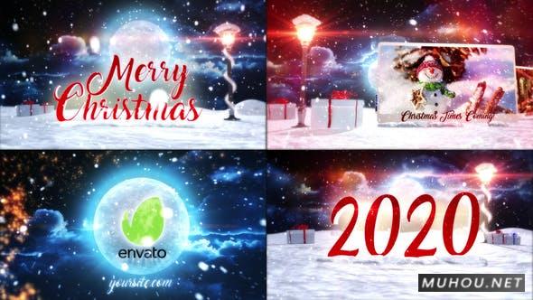 2020圣诞节魔法平安夜动画视频AE模板插图