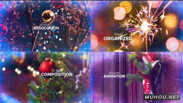 令人惊叹的圣诞幻灯片视频AE模板插图