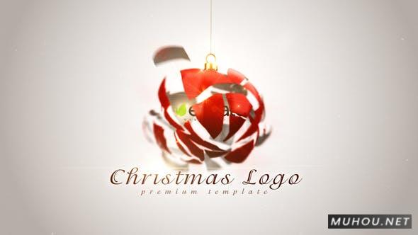 神奇的球中的圣诞标志logo视频AE模板插图