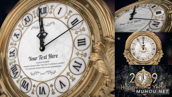 除夕倒数古罗马时钟新年钟表倒计时视频AE模板插图
