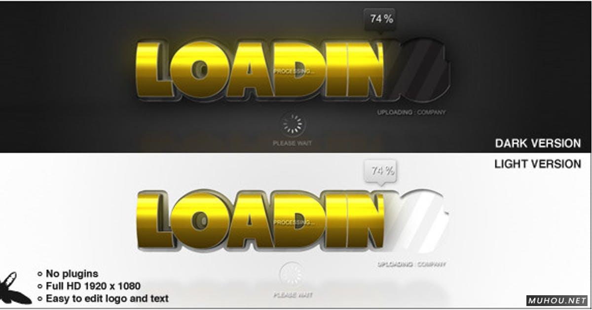 装载loading加载动画logo标志视频AE模板