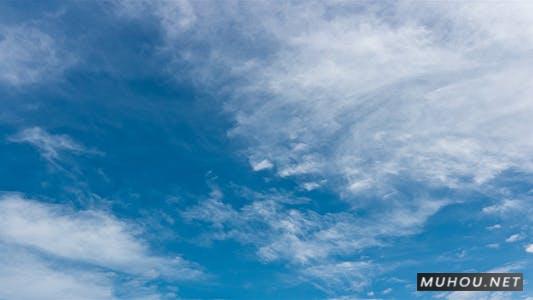 热带薄云延时摄影天空3k视频素材插图
