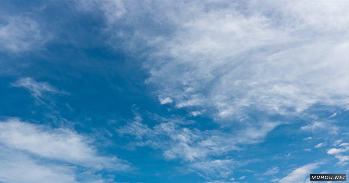 热带薄云延时摄影天空3k视频素材