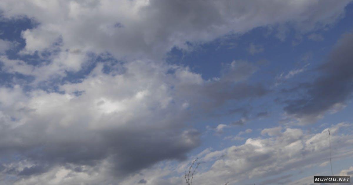 4k天空云层和蓝天延时摄影视频素材