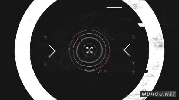 Digital Grunge Intro黑白通道抽象标志PR视频模板插图