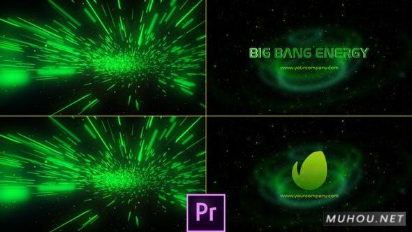 Big Bang Energy Logo 绿色高科技网络抽象艺术PR视频模板插图