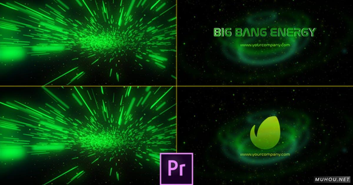 Big Bang Energy Logo 绿色高科技网络抽象艺术PR视频模板