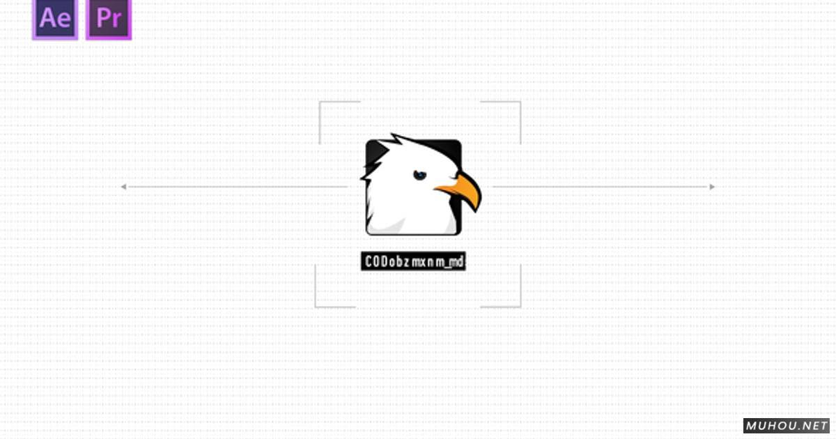 科幻信号干扰logo标志v.2PR视频模板