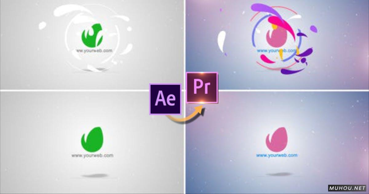 优雅的标志显露-Premiere PRO PR视频模板