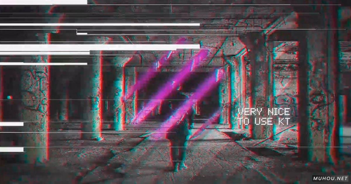 VHS标志LOGO故障显露PR视频模板