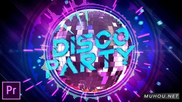 Disco Party Opener 经典夜店disco紫色风格片头pr模版- Premiere Pro插图