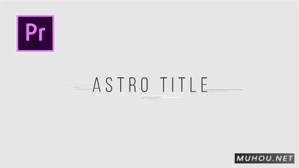 Astro标题运动简约动画文字PR视频模板插图