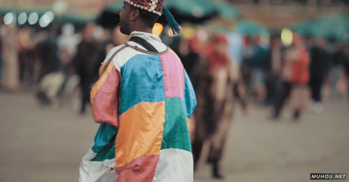 传统服饰摩洛哥人舞蹈高清CC0视频素材