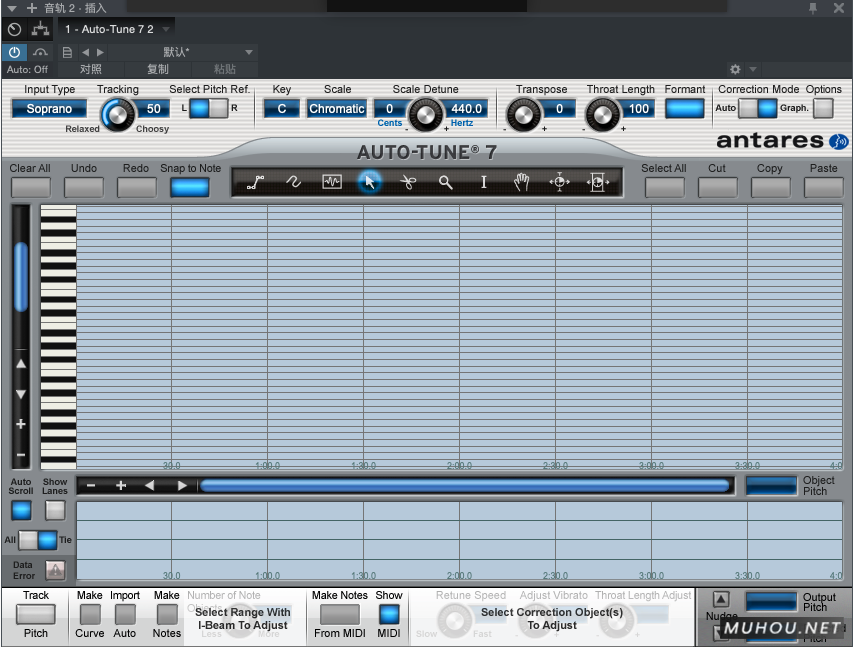 Antares Auto Tune 7.2插件Mac破解版下载 (高音频修复处理插件)插图