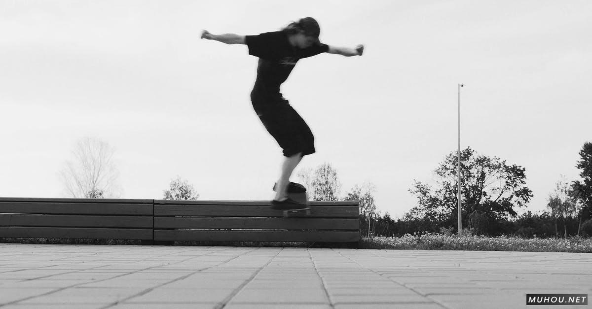 blo, jumpimg,男孩滑板练习4k 高清CC0视频素材插图
