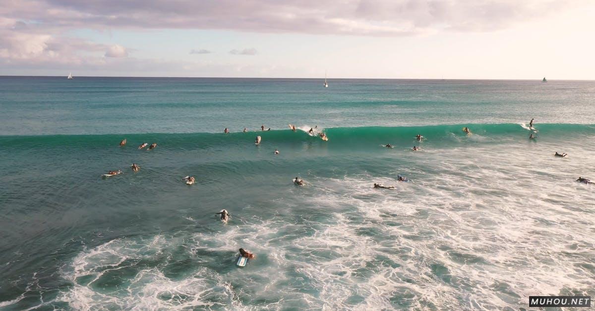 享受度假夏威夷海滩冲浪4k高清CC0视频素材