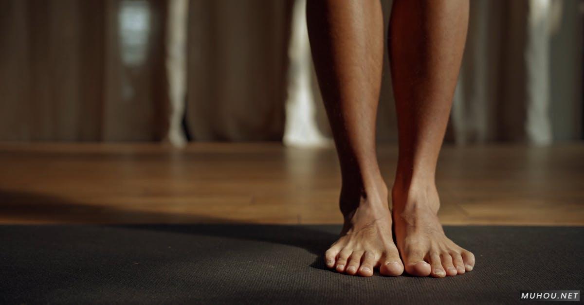 人, 健康健身弯腰瑜伽4k高清CC0视频素材插图