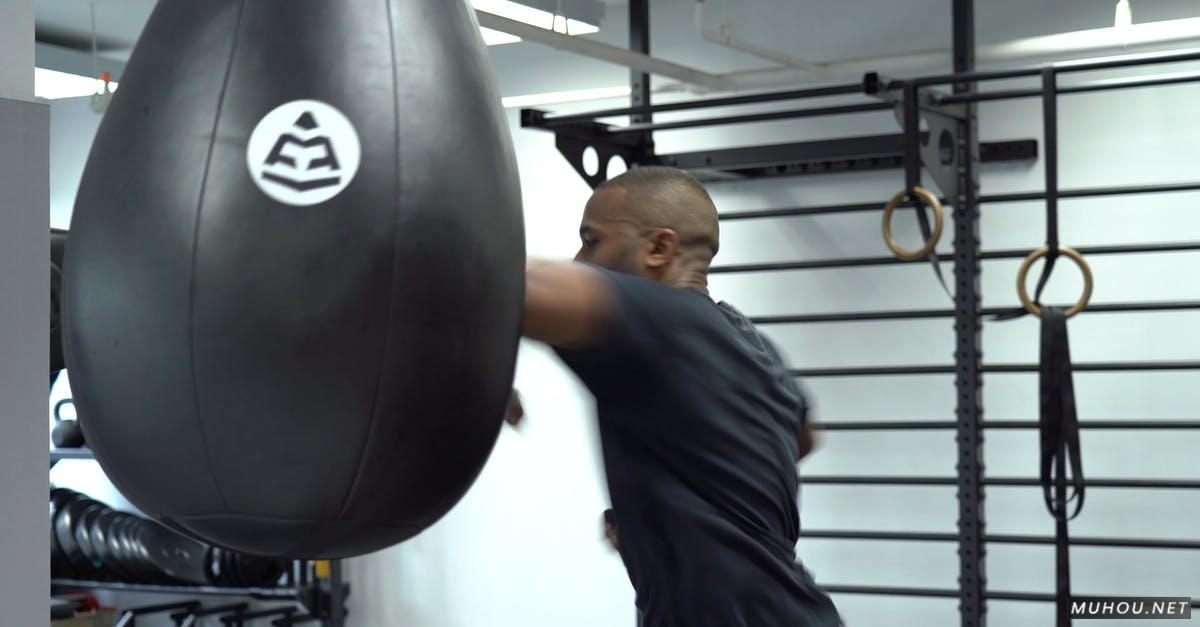 拳击运动男人锻炼身体4k高清CC0视频素材