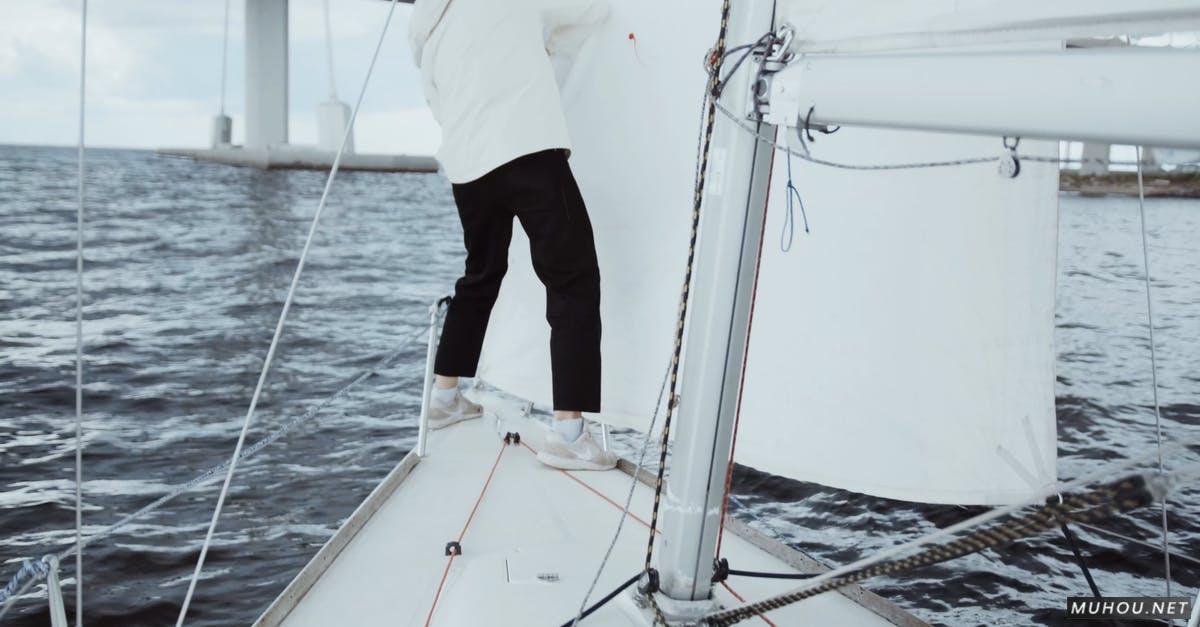 一个人冒险帆船运动4k高清CC0视频素材插图