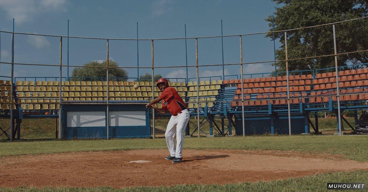 棒球全景训练场击球特写4k慢镜头高清CC0视频素材插图