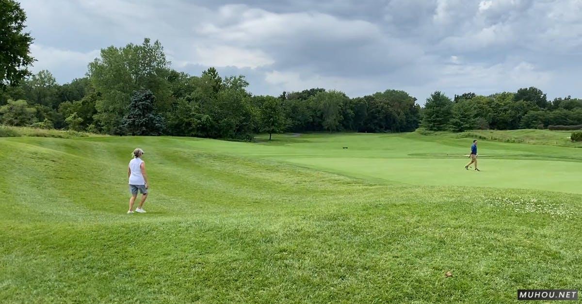 大型绿色高尔夫球场地高清CC0视频素材插图