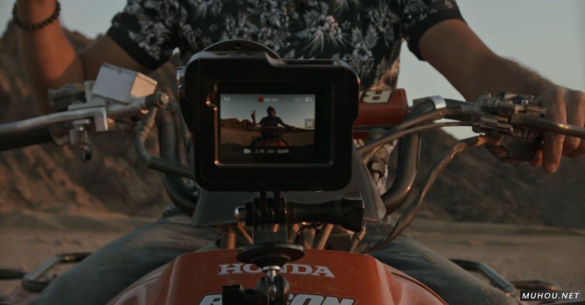 gopro拍摄越野摩托车上的人4k竖屏高清CC0视频素材插图
