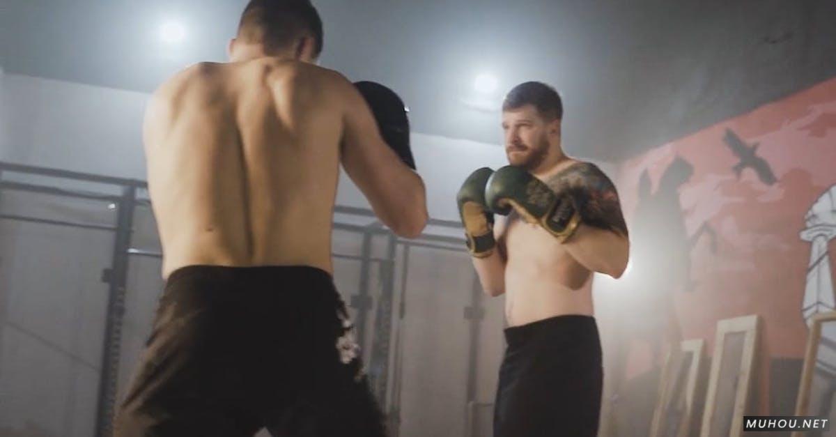 男人高强度运动拳击竖屏高清CC0视频素材插图