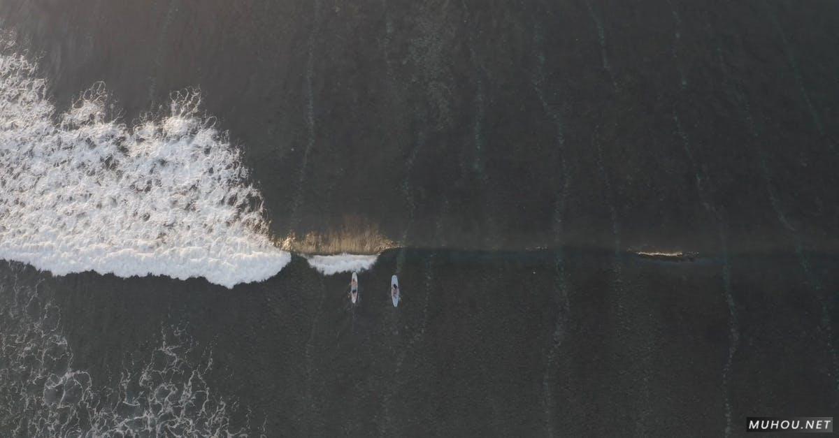 无人机航拍冲浪运动4k 高清CC0视频素材