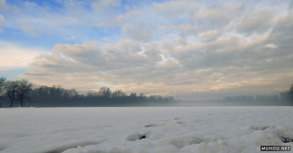 博斯科结冰的湖面4k高清CC0视频素材插图