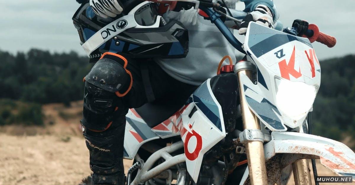 摩托车越野赛超酷摩托车特写4k高清CC0视频素材