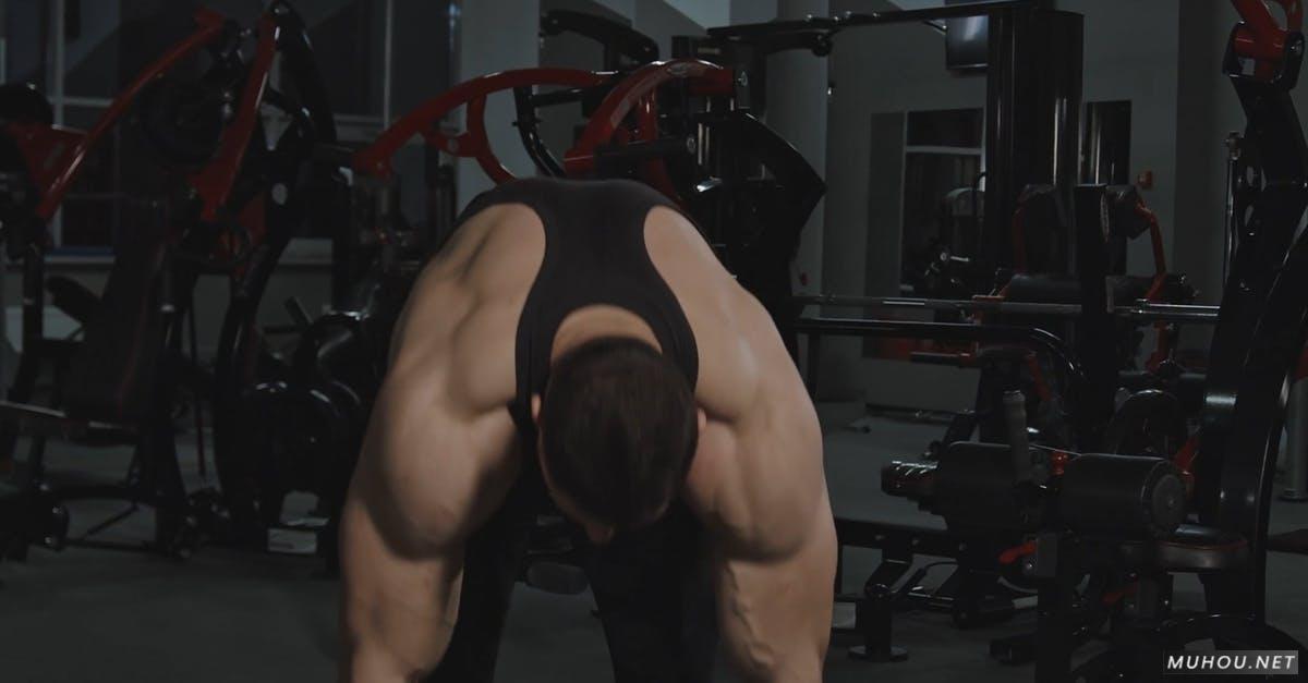 亚洲肌肉男力量训练免版权4K视频下载插图