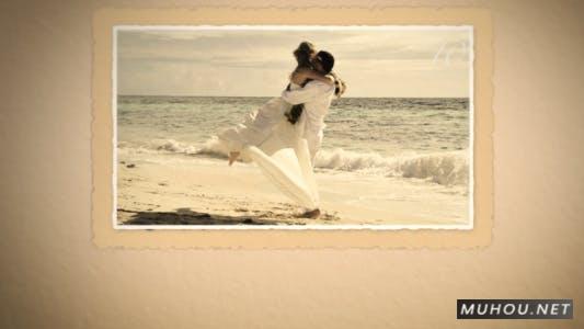 婚礼剪贴簿花纹复古相册AE视频模板插图